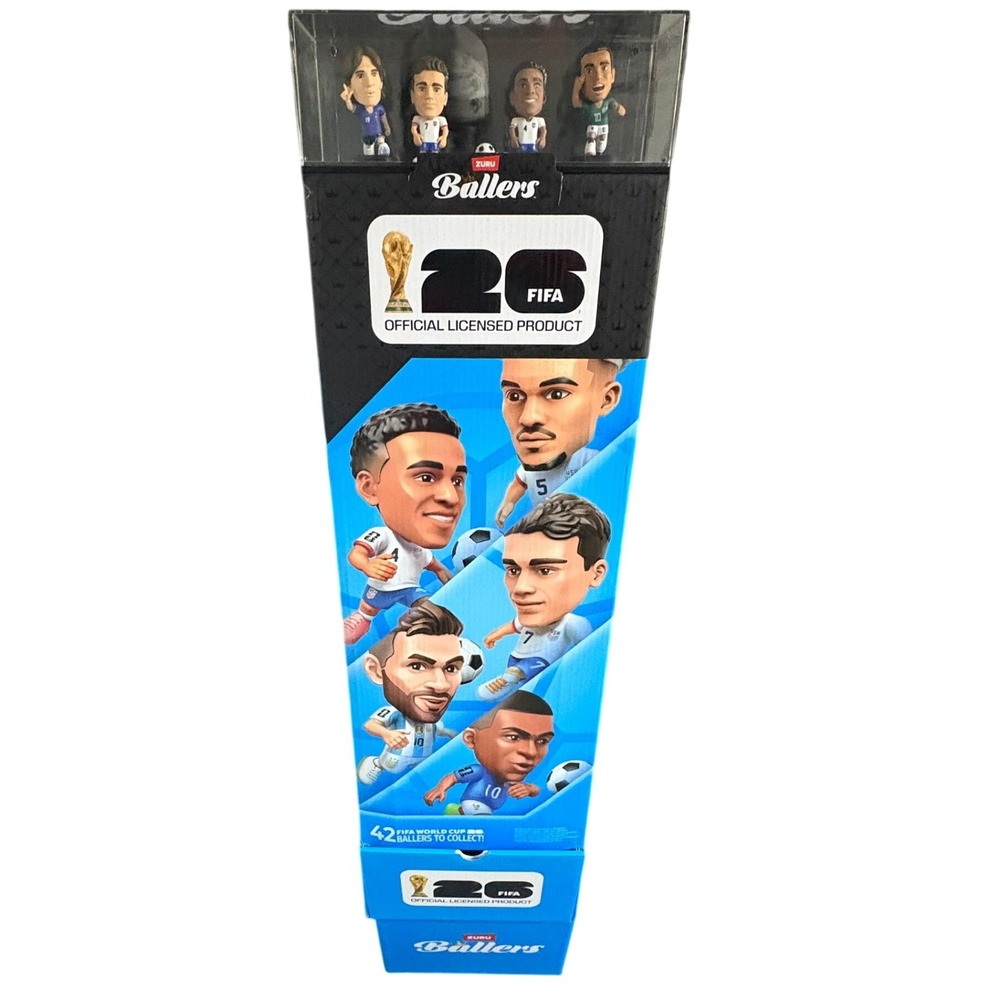 ZURU Ballers FIFA World Cup 2026 Official Store Display Soccer Figures Showcase